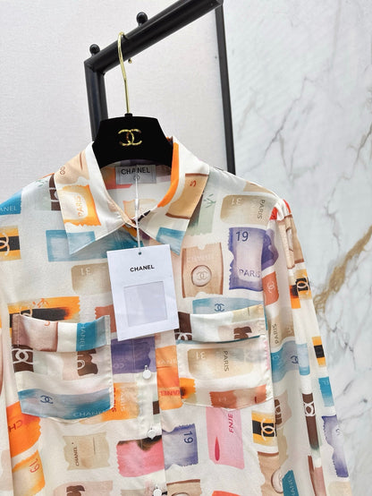 25ss silk buttons shirt