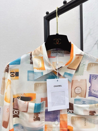 25ss silk buttons shirt