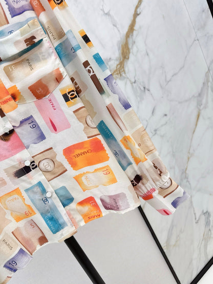 25ss silk buttons shirt