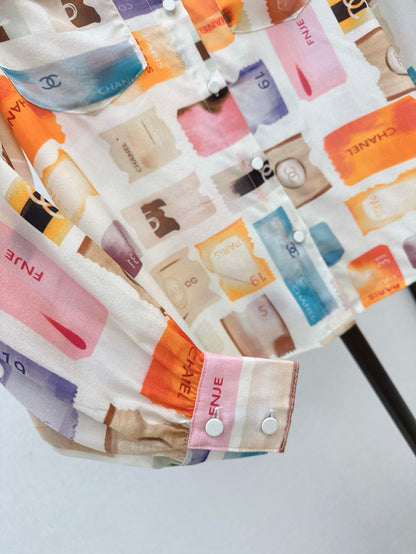 25ss silk buttons shirt