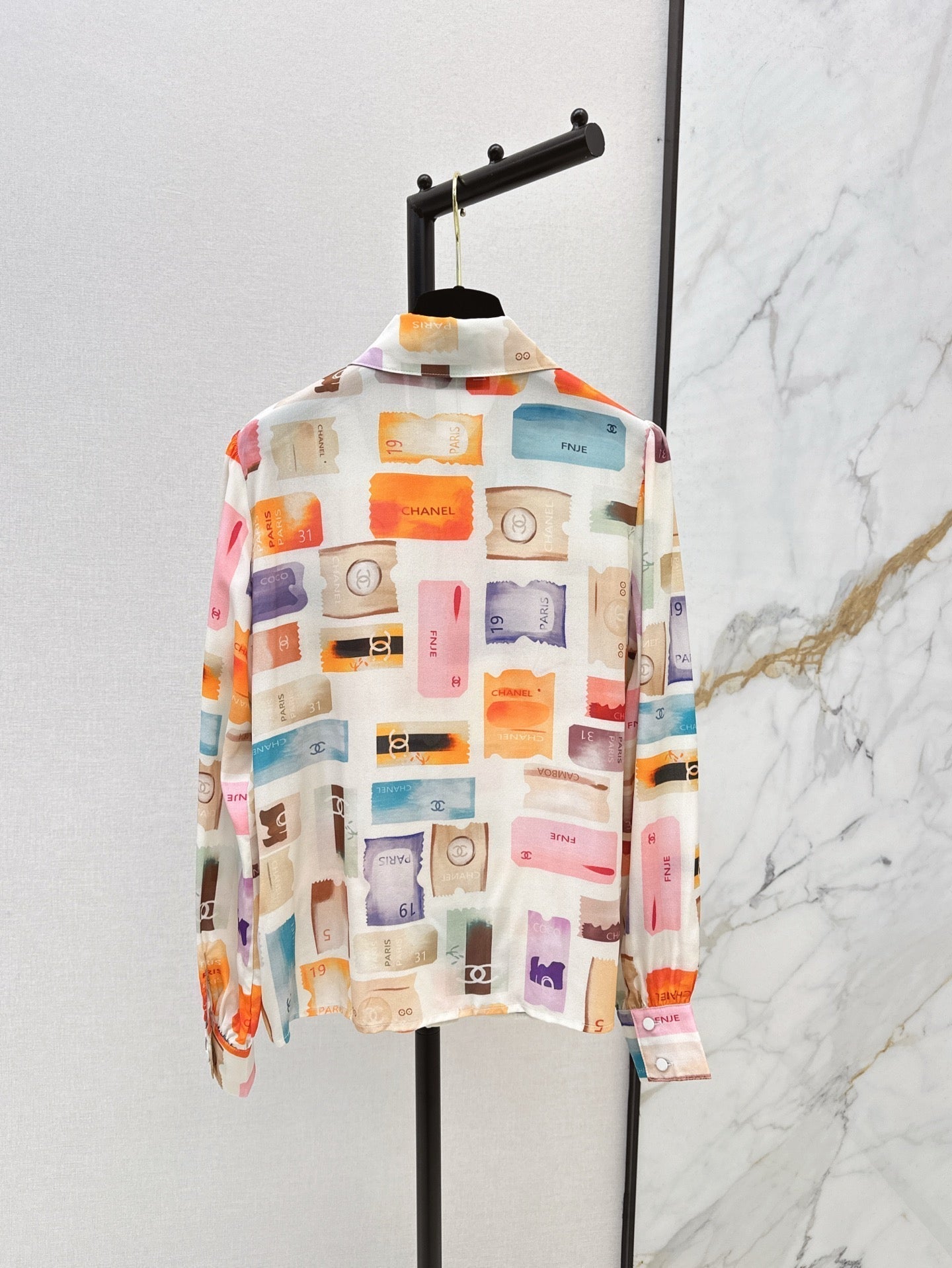 25ss silk buttons shirt