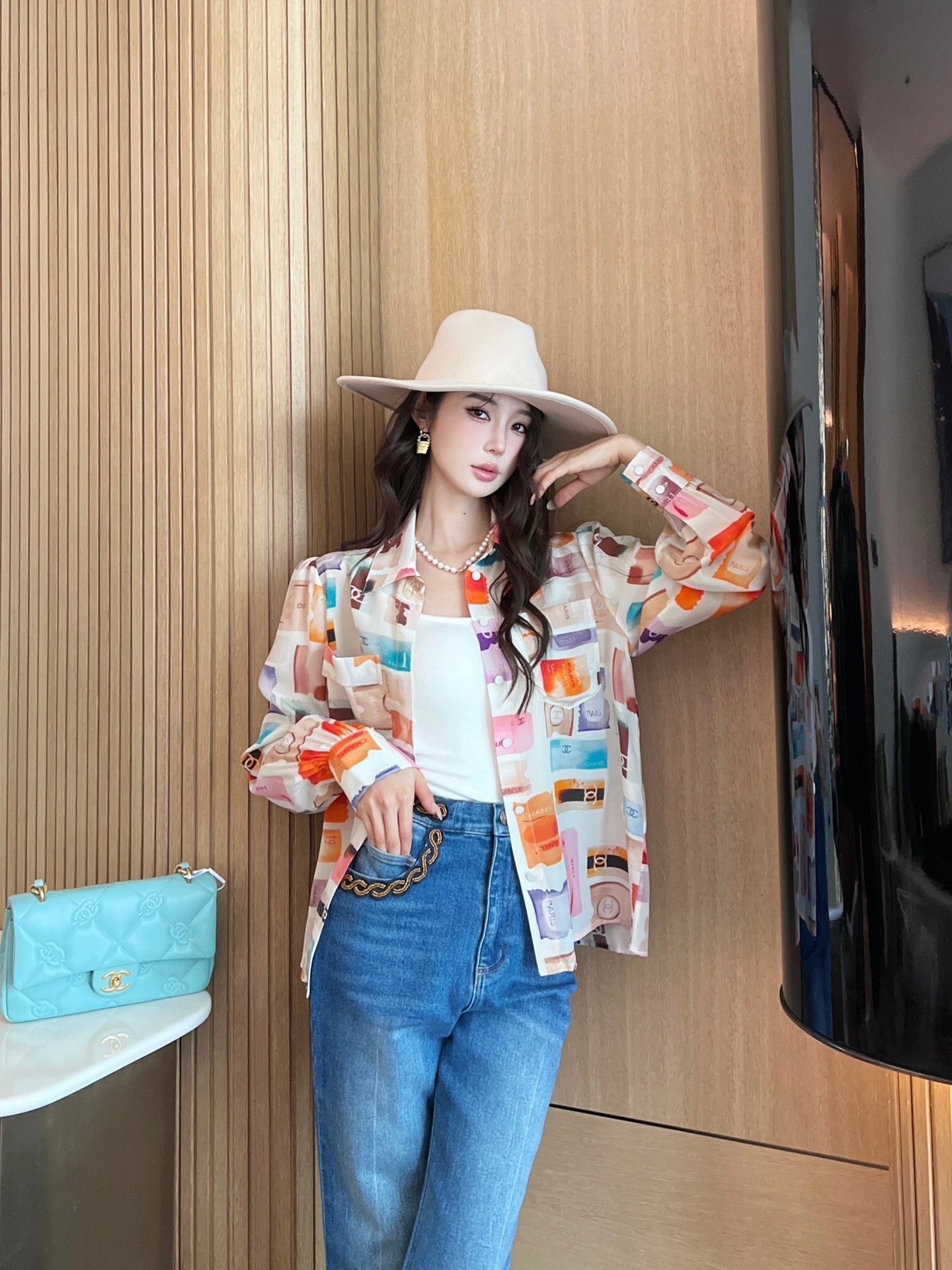 25ss silk buttons shirt