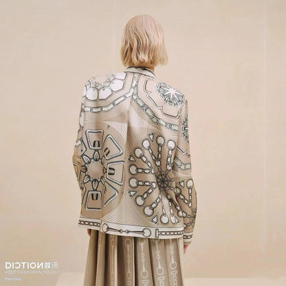 H 25ss silk buttons shirt