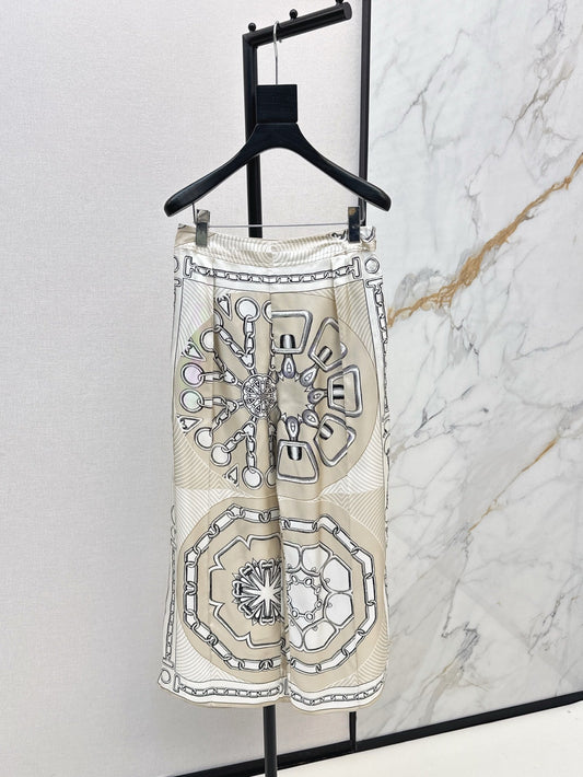 25ss silk wide leg pants