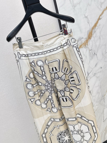 25ss silk wide leg pants