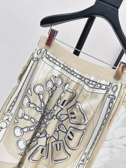 25ss silk wide leg pants