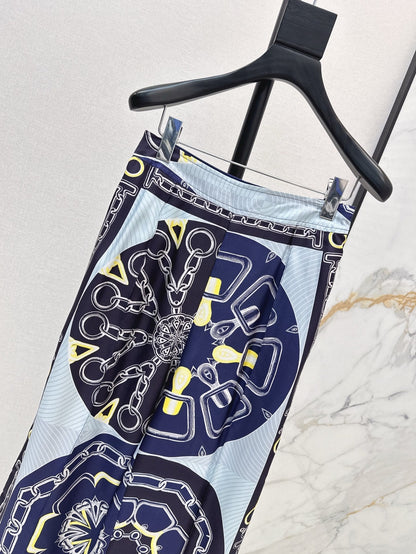 25ss silk wide leg pants