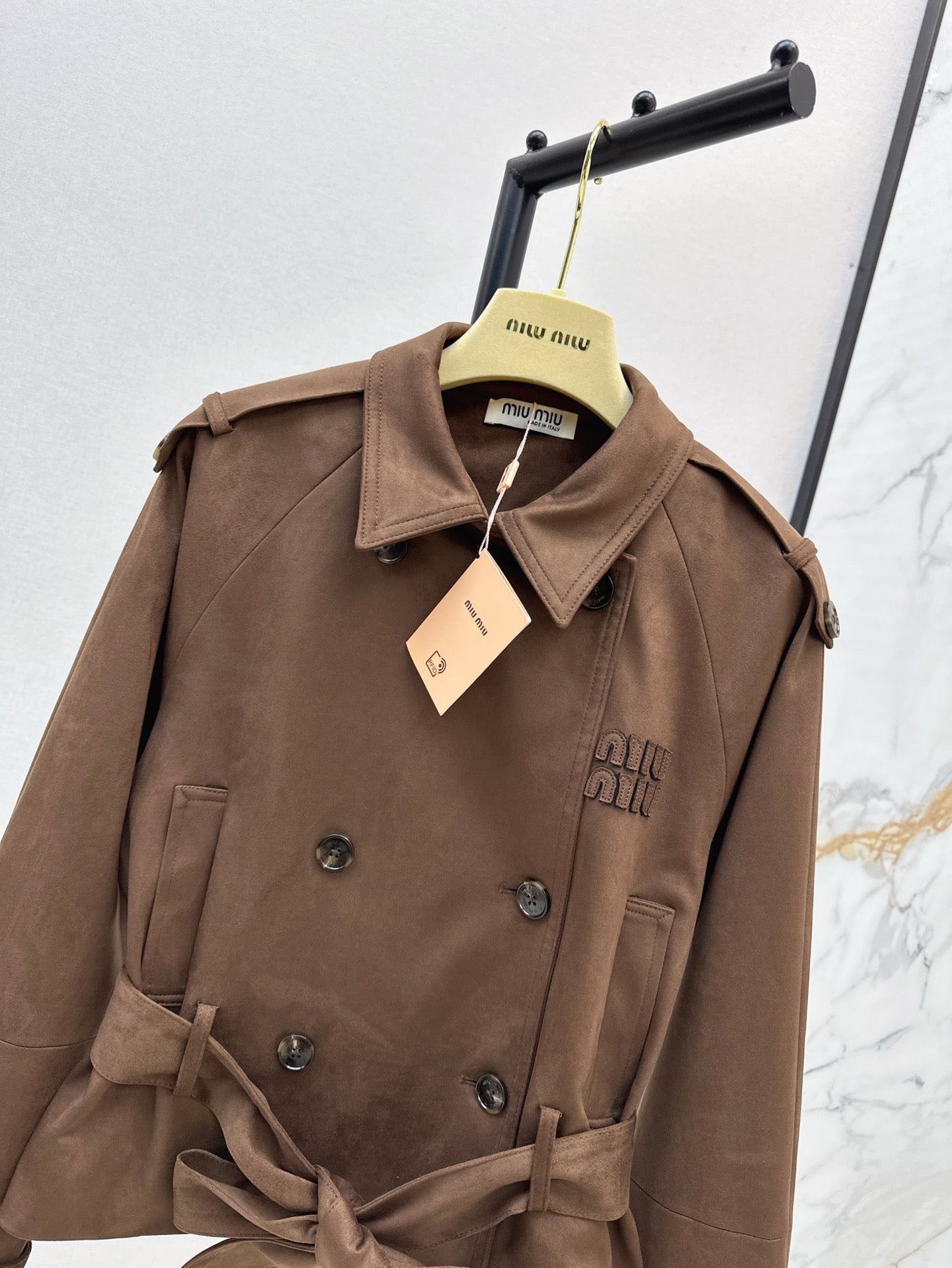 25ss short trench coat