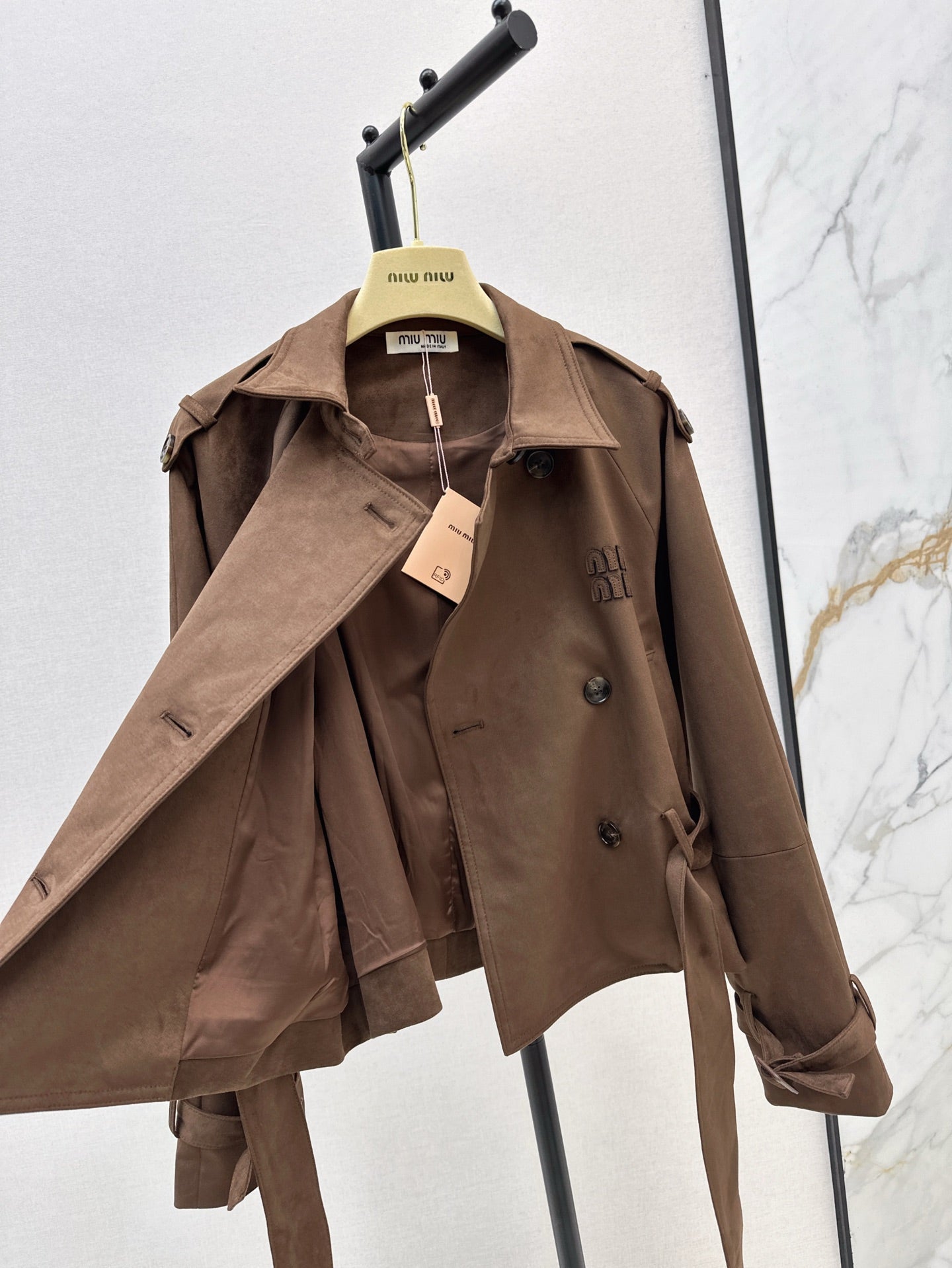 25ss short trench coat