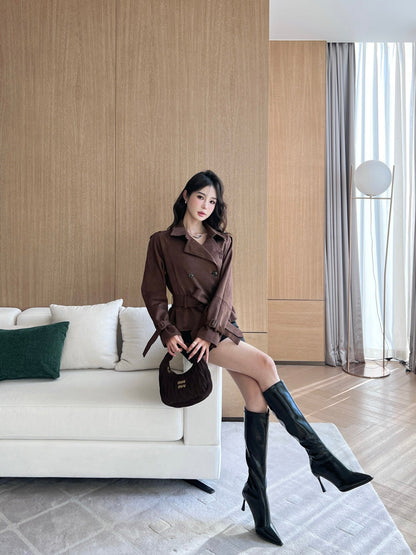 25ss short trench coat