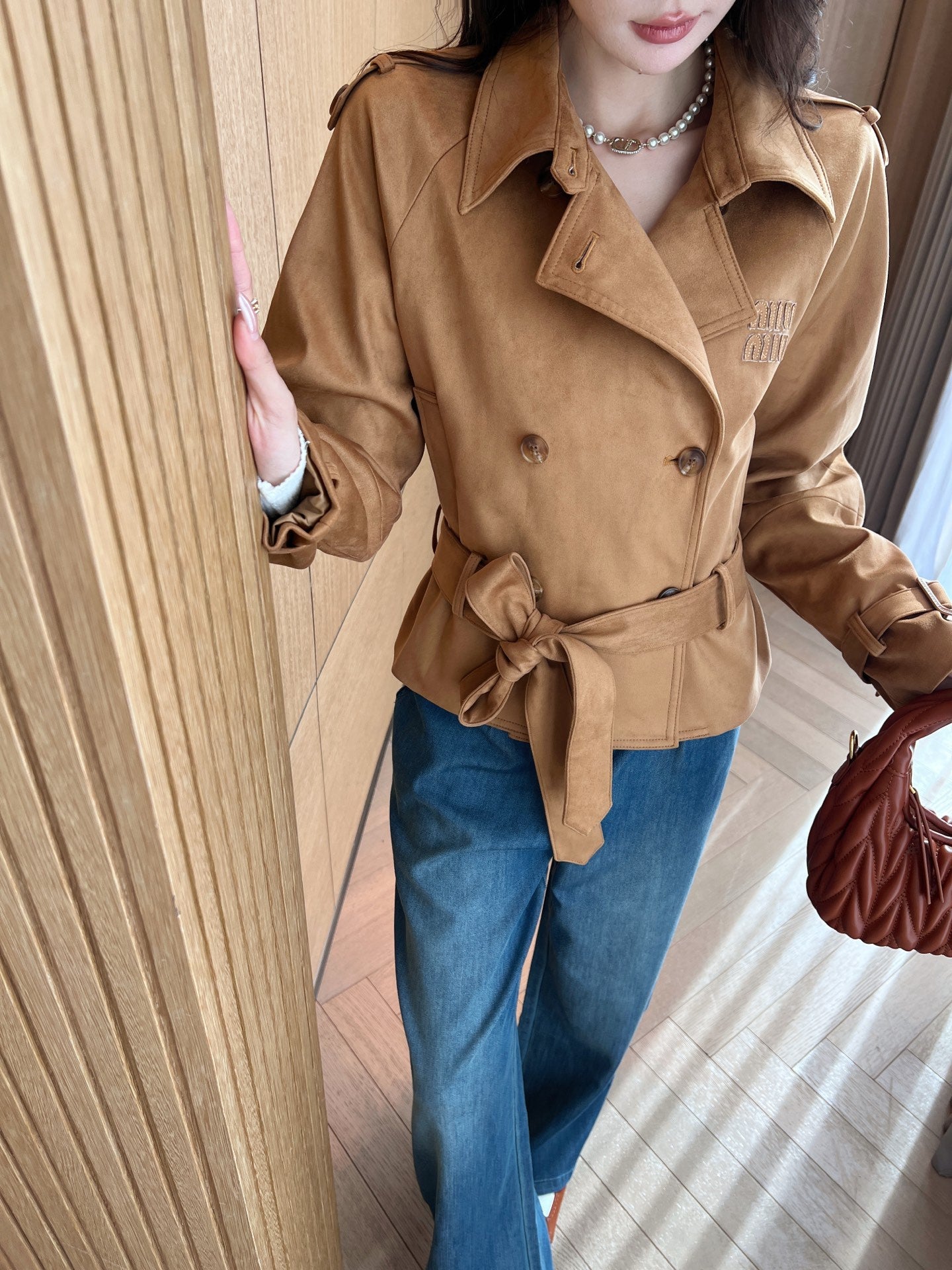 25ss short trenc coat