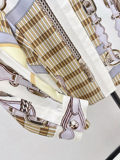 25ss coaching remix silk shirt