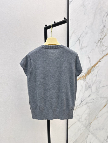 25ss beaded knitted cardigan