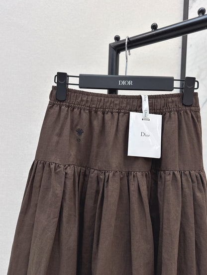 25ss embroidered skirt