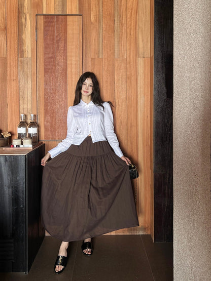 25ss embroidered skirt