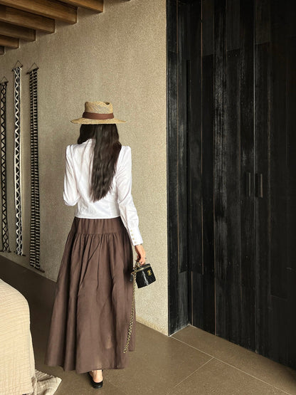 25ss embroidered skirt