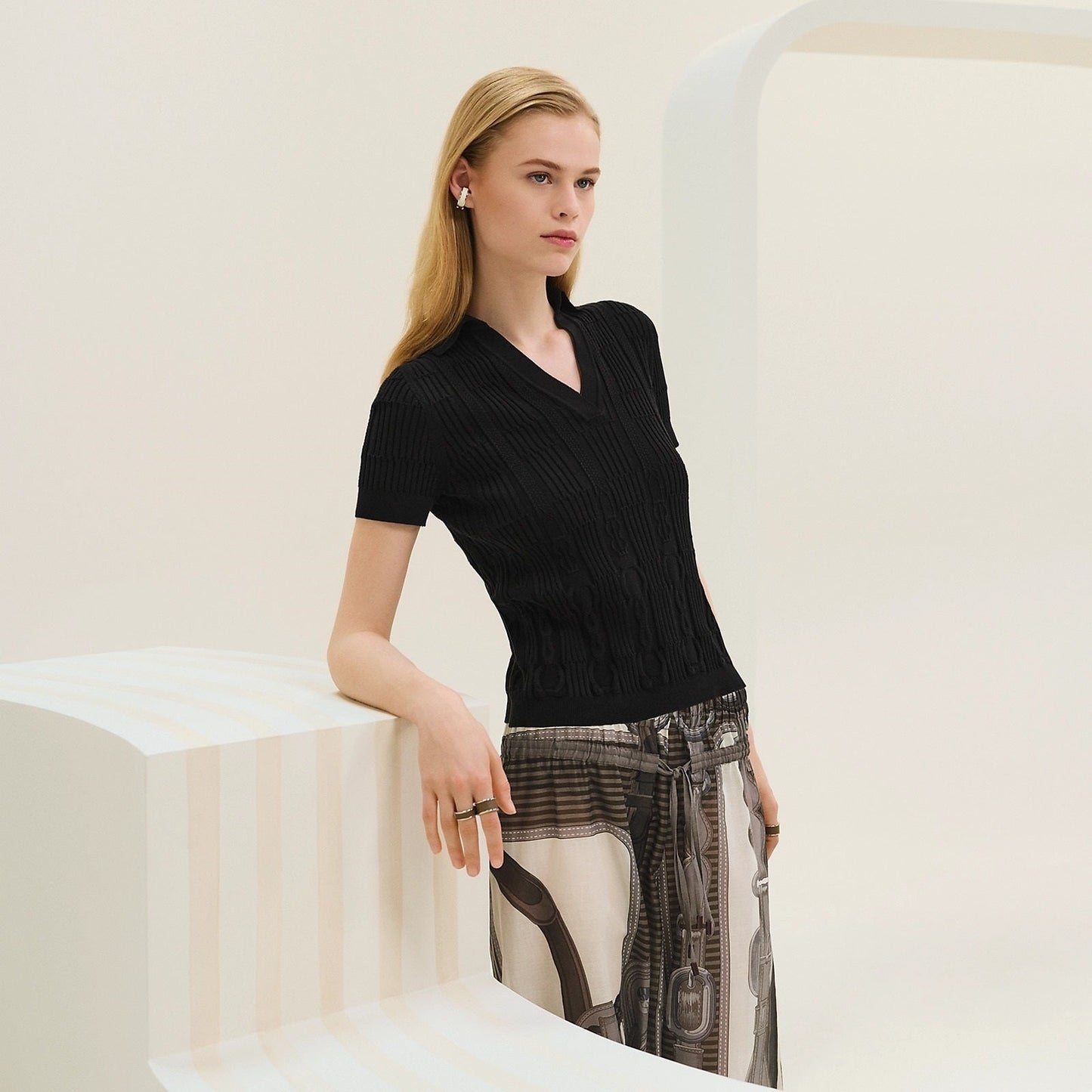 25ss knitted polo shirt