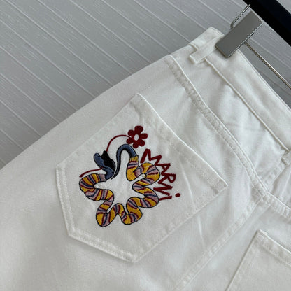 25ss embroidered jeans