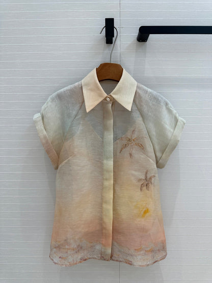 25ss silk 2piece shirt set