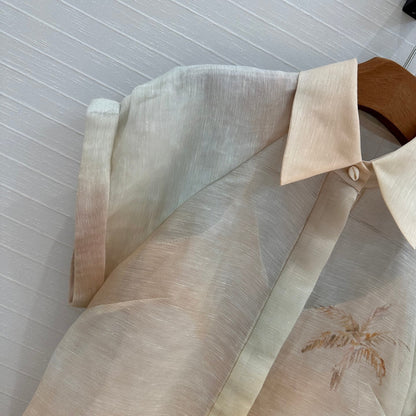 25ss silk 2piece shirt set