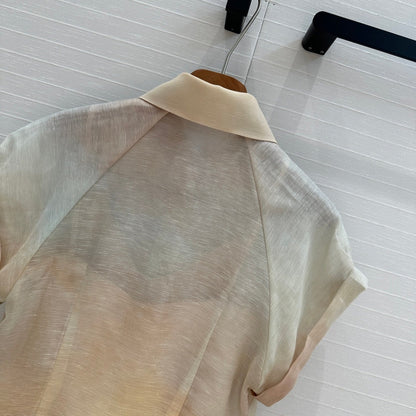 25ss silk 2piece shirt set