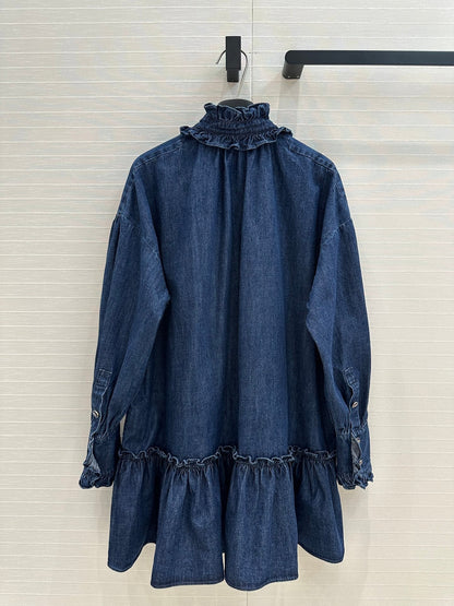 25ss retro denim dress