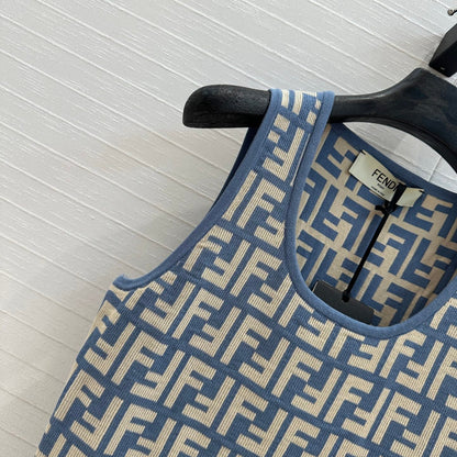 25ss jacquard knitted dress