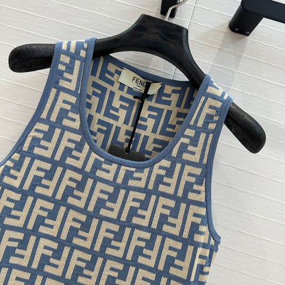 25ss jacquard knitted dress