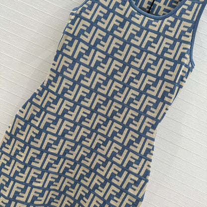 25ss jacquard knitted dress