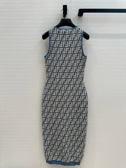 25ss jacquard knitted dress