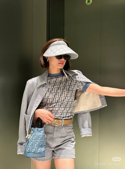 25ss knitted crop t-shirt