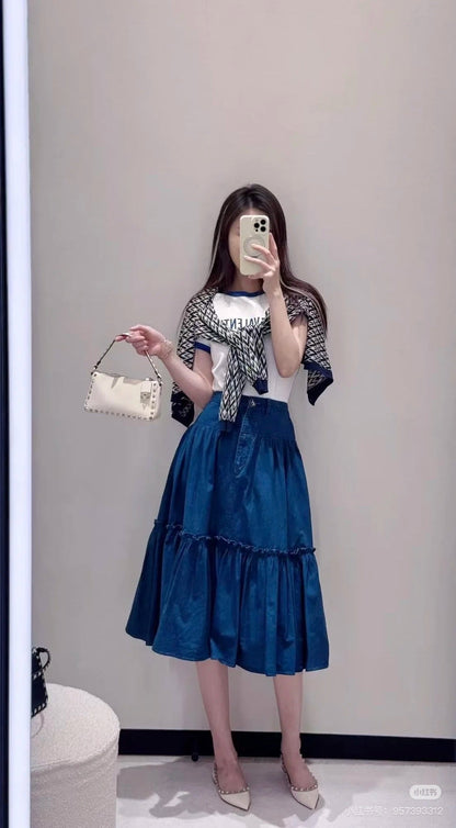 25ss denim skirt