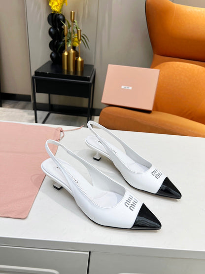 Slingback pump