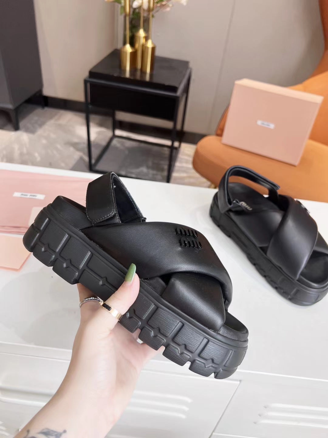 leather sandals