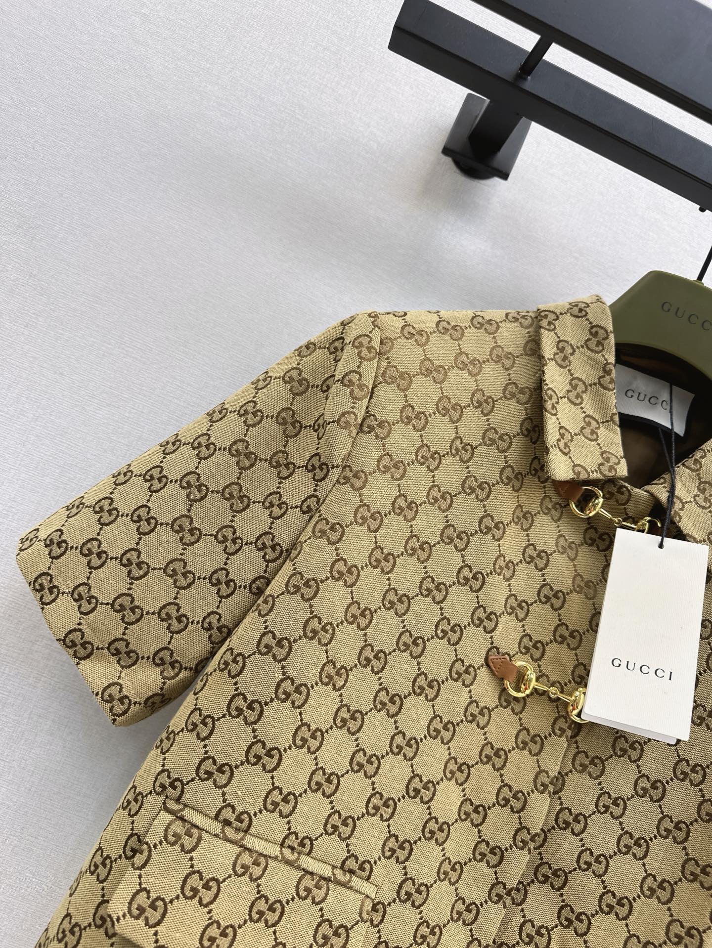 G 25ss jacquard short sleeve suit