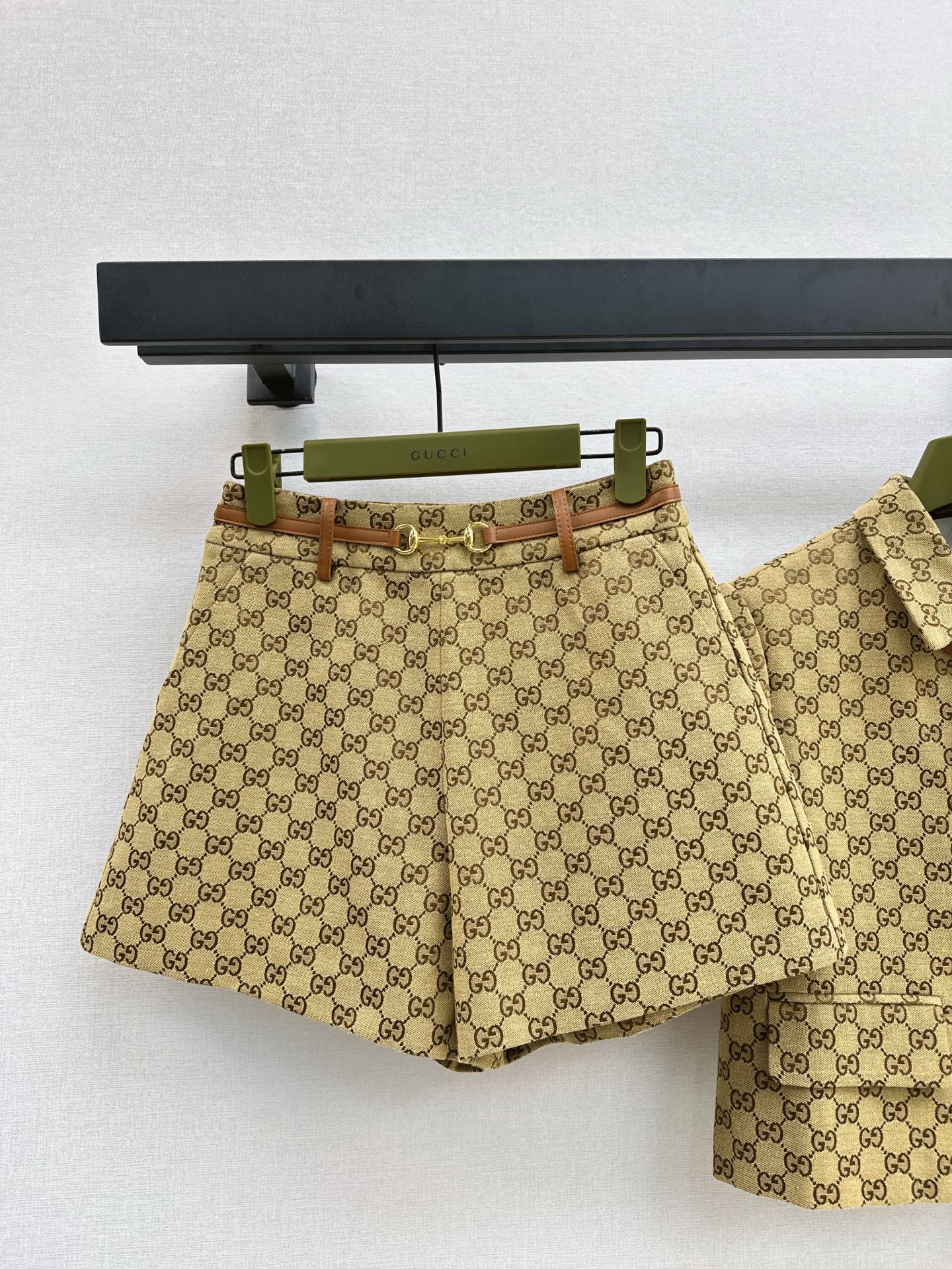 G 25ss jacquard short sleeve suit