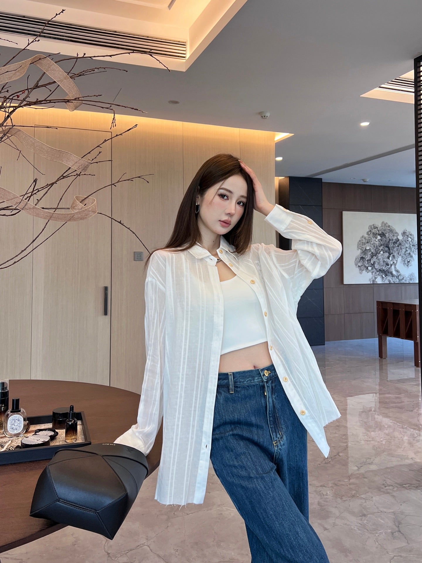 25ss linen buttons shirt