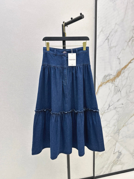 Val 25ss denim skirt
