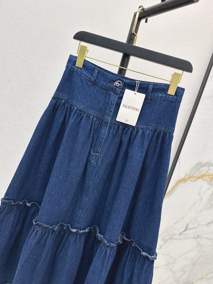 Val 25ss denim skirt