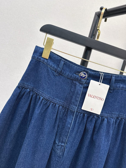 Val 25ss denim skirt