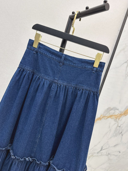 Val 25ss denim skirt