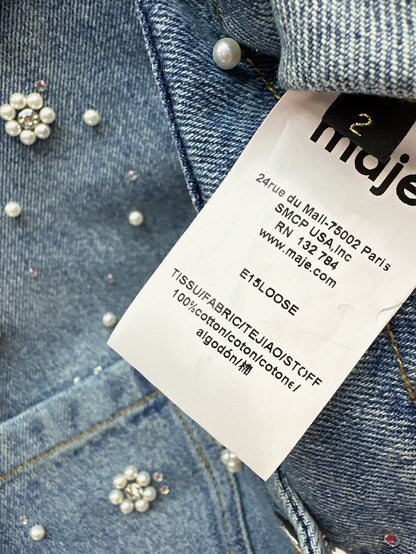 25ss beaded denim jacket