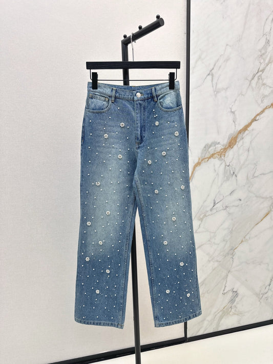 MA 25ss beaded jeans