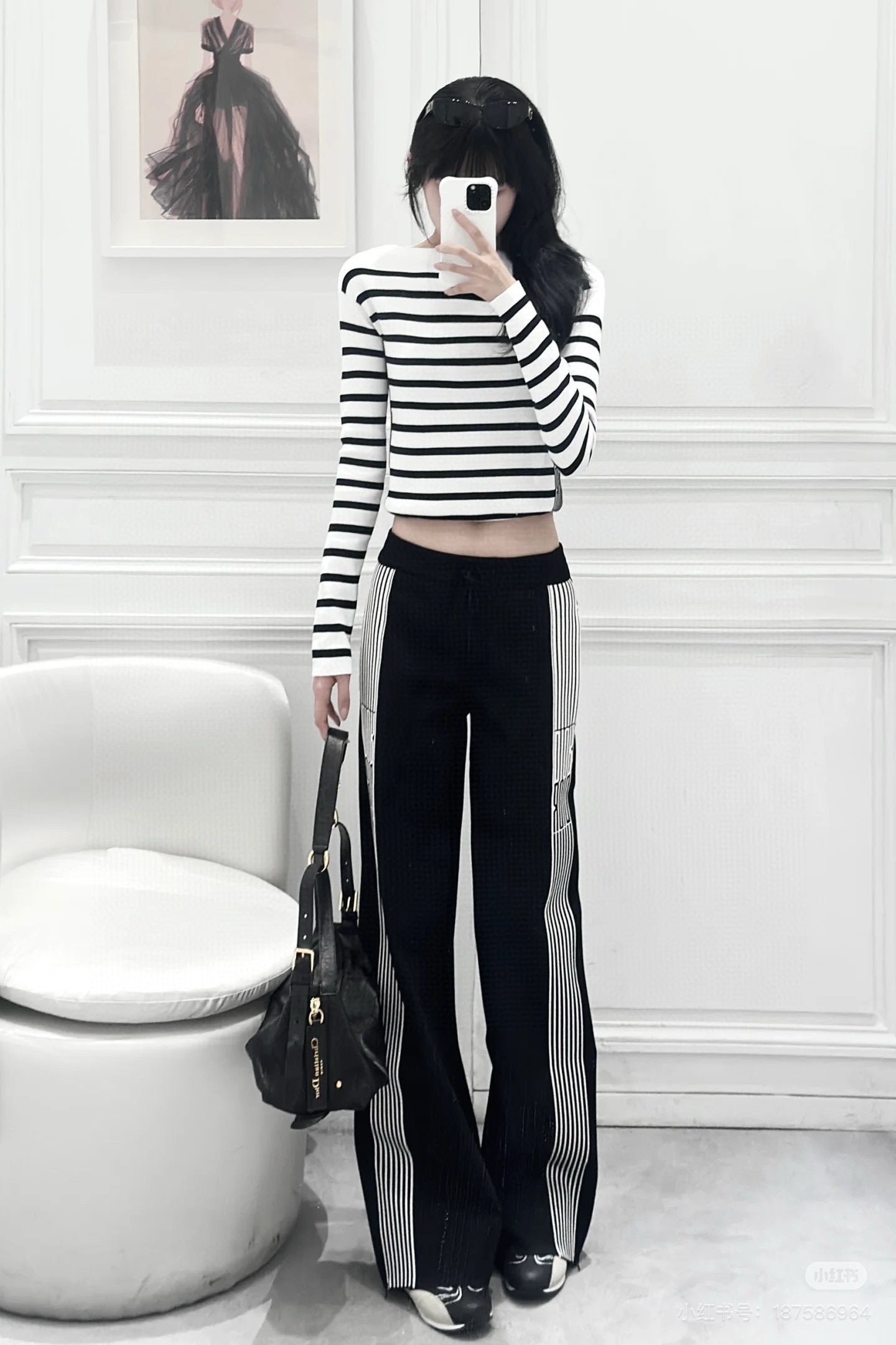 D 25ss wide leg pants