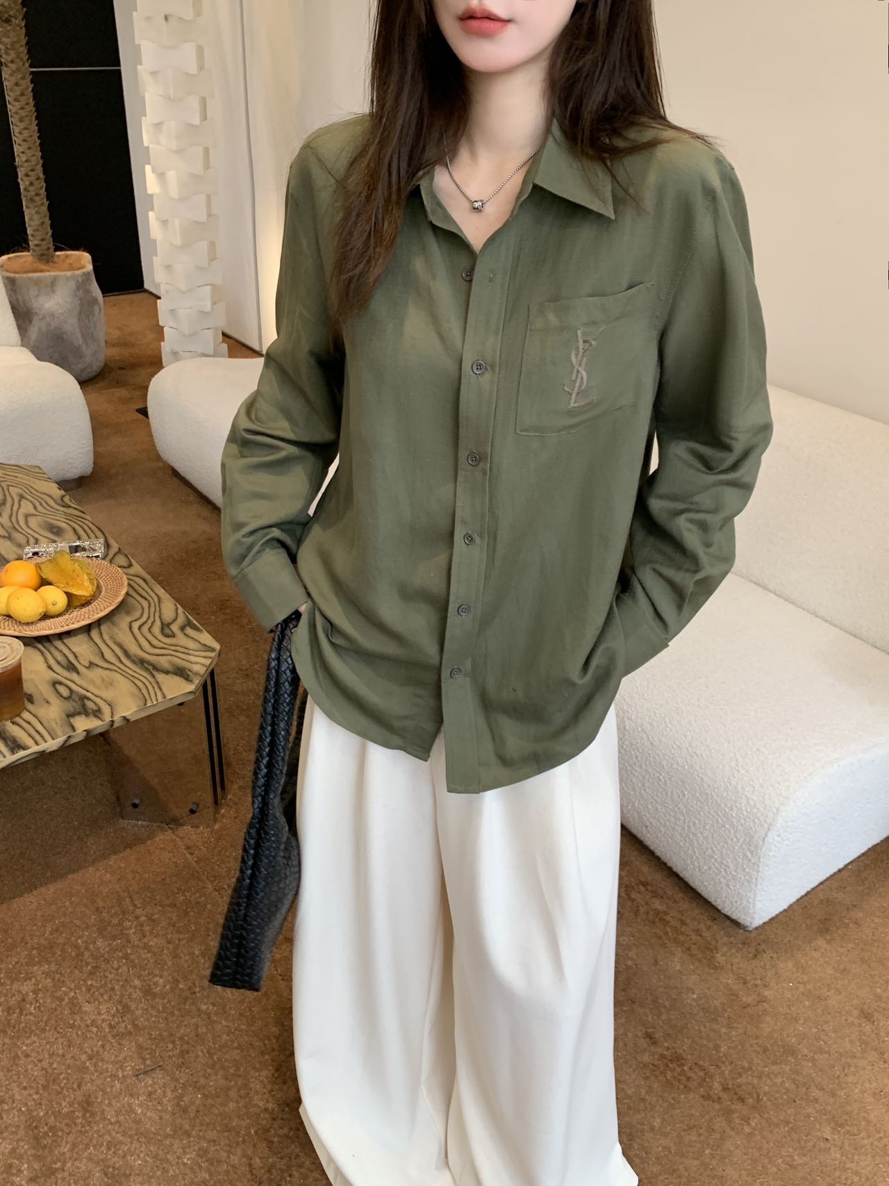 sa 25ss linen buttons shirt