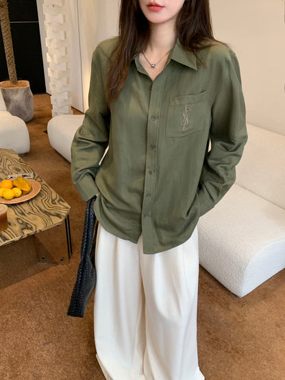 sa 25ss linen buttons shirt