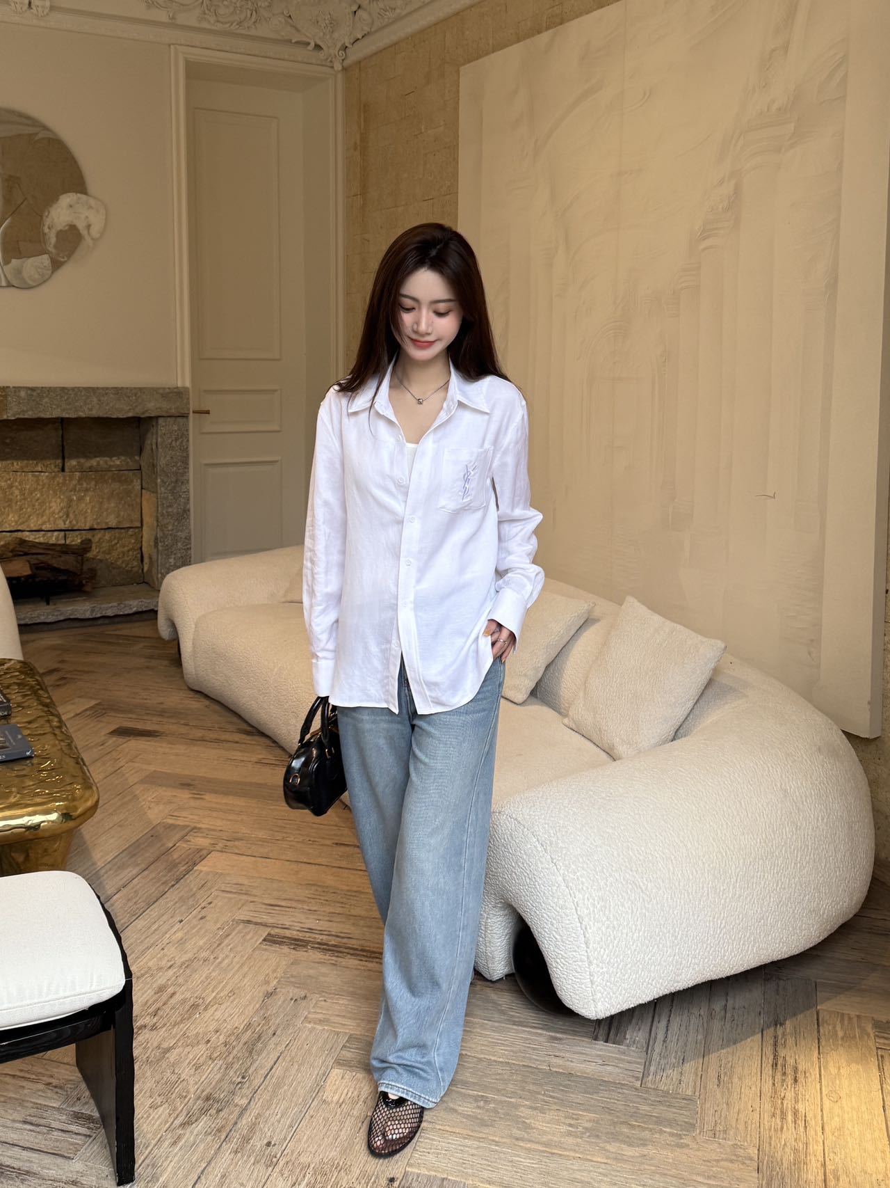 25ss linen buttons shirt