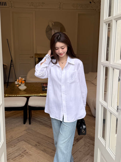 25ss linen buttons shirt