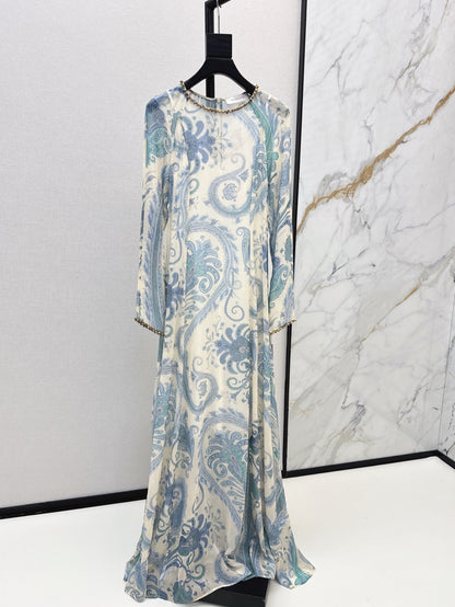zim 25ss Silk printed dress