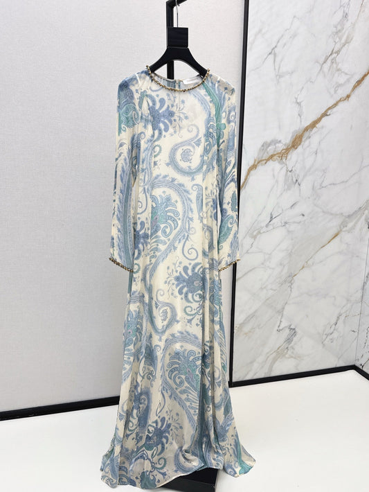 zim 25ss Silk printed dress